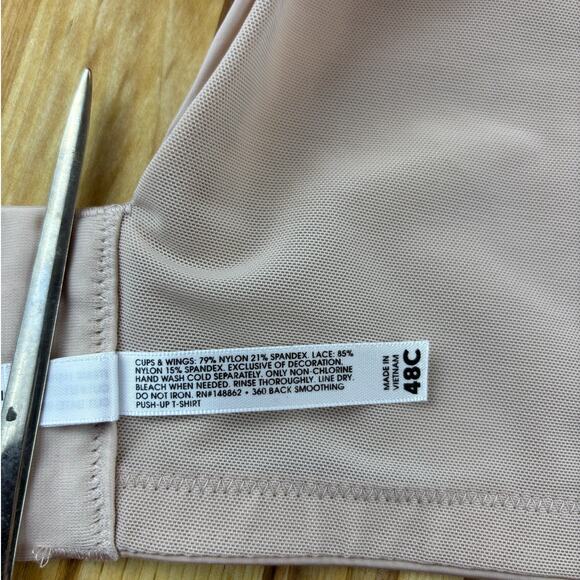 CACIQUE Lightly Lined No Wire Bra Full Coverage 54C Nude 1111228 NWT - Picture 8 of 8